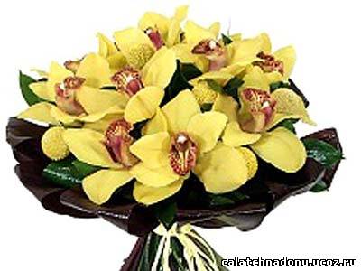 Орхидея для букета из конфет