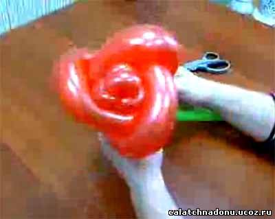 Роза для букета из воздушных шаров