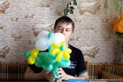 Мастер класс - Цветок из воздушных шаров